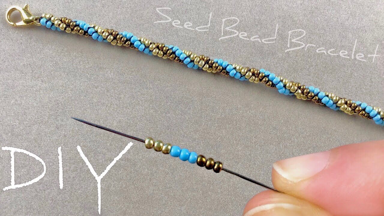 Herringbone Bracelet Tutorial Three Bead Spiral Herringbone Rope YouTube