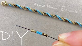 Herringbone Bracelet Tutorial: Three Bead Spiral Herringbone Rope