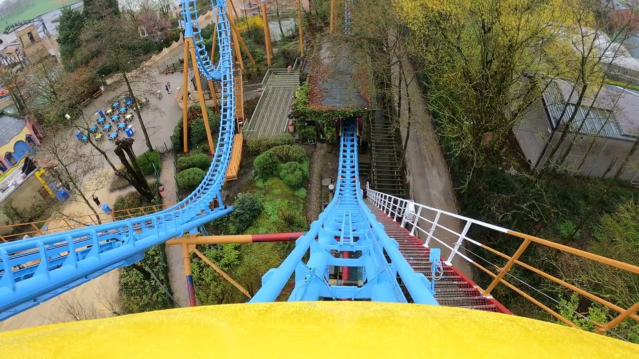 Onride: 'Boomerang' 🎢 (Mounted) 4K/POV 2023 - Bellewaerde park