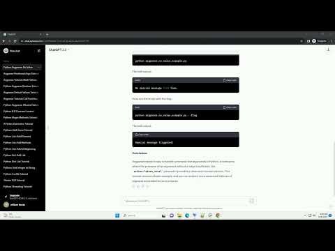 python argparse without value