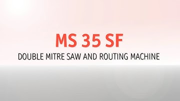 HOFFMANN MS 35 SF - Double Mitre Saw and Routing Machine