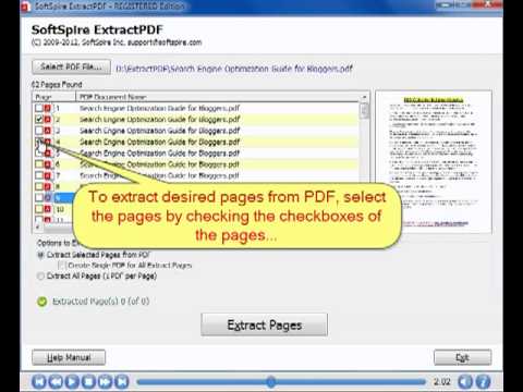 How to Extract Pages from PDF ? - YouTube