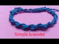 Beautiful turisted macrame bracelet/easy one colour Handmade bracelet tutorial 💞💞