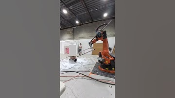 Hotwire cutting with Kuka! Alex #sprutcamrobot #robot #cadcam #kuka  #hotwire #kukarobotics