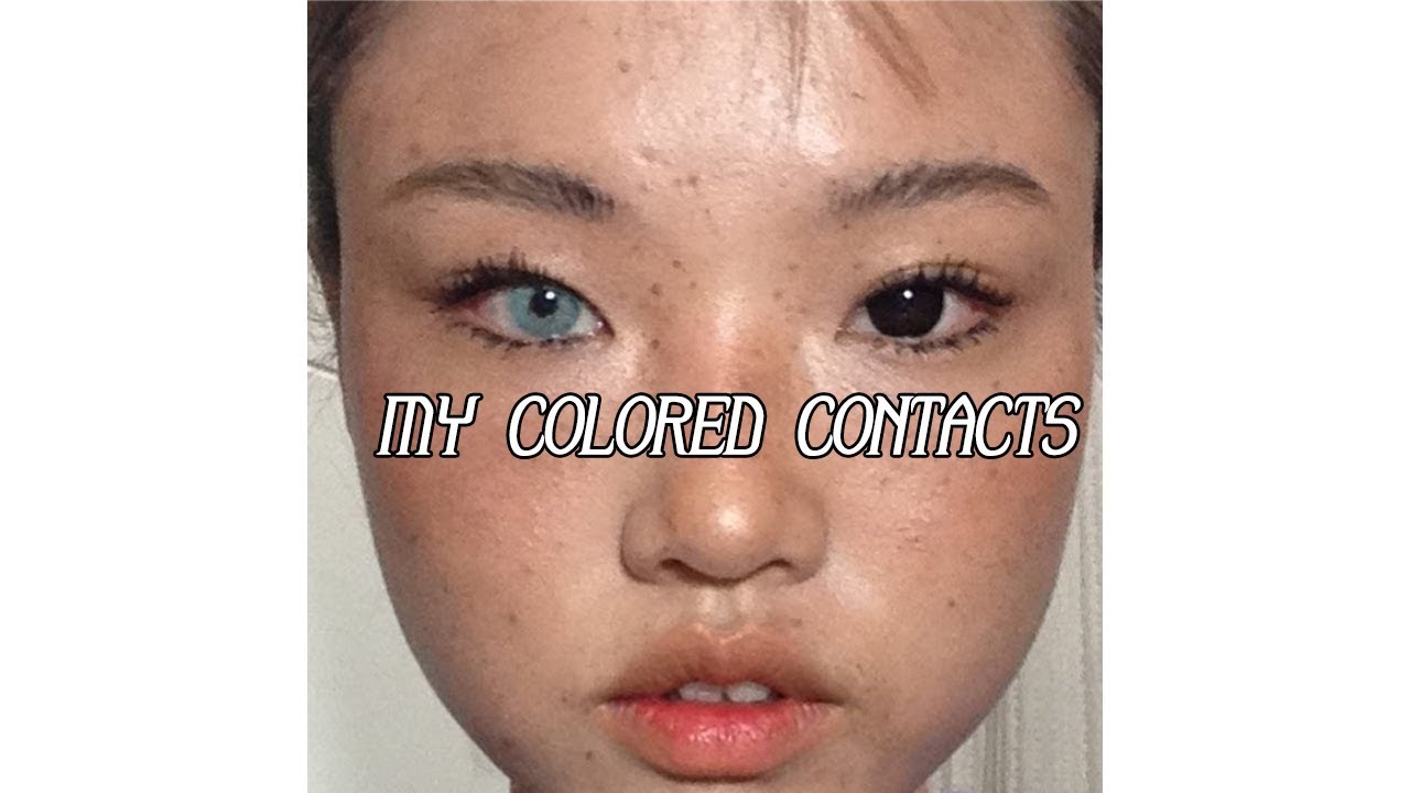 (ENG sub) MY COLORED CONTACTS *BLUE,GREEN*  |  ttdeye, solotica, o-lens on dark eyes  | xoxosophia