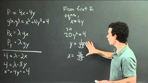 Lagrange multipliers | MIT 18.02SC Multivariable Calculus, Fall 2010