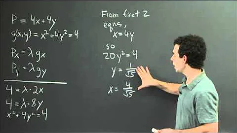 Lagrange multipliers | MIT 18.02SC Multivariable Calculus, Fall 2010