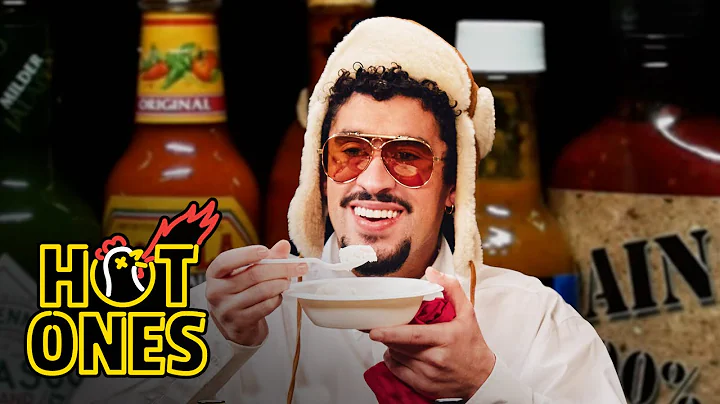 Bad Bunny Risks His Life While Eating Spicy Wings | Hot Ones