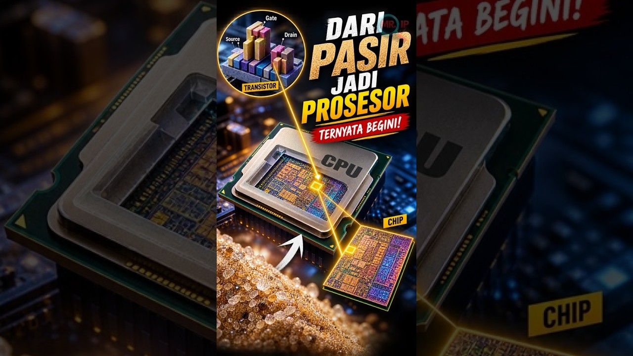 Begini Cara Pasir Diubah Menjadi Prosesor #teknologi #semikonduktor #prosesor