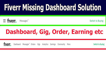 Fiverr Missing Dashboard Solution I Fiverr Error Gig Option not showing fix 2021