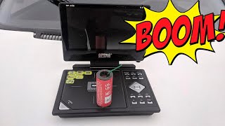 DVD player vs petard...big explosion...top petard