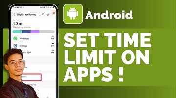How To Set Time Limit On Apps Android !