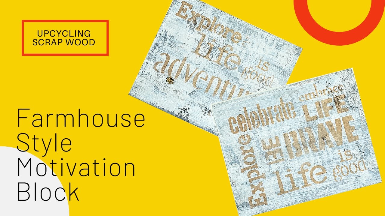 This Scrap Wood was given a New Purpose! I upcycled it into a Motivational Block