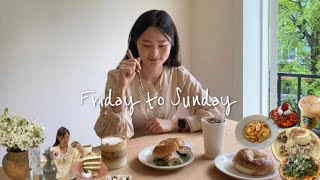 Vlog • 유치원교사 브이로그 | 애들아 선생님 잘 먹지? 🍰🍓 | 두부과자 만들기 | 오차드1974 | 그래커피 🥐 | 어글리베이커스베이글 🥯 | 세시셀라 당케🥕