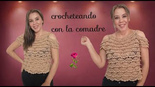 ⭐⭐⭐⭐⭐tutorial blusa olanes a crochet parte #1 crocheteando con la comadre