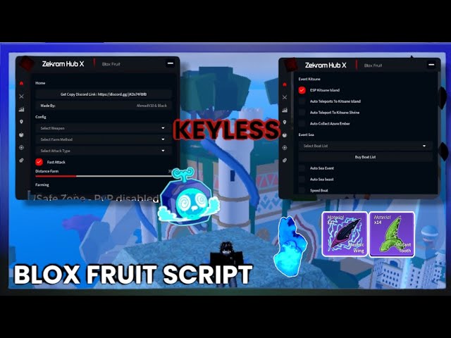 UPDATE ] BLOX FRUIT SCRIPT NO KEY, AUTO START EVENT KITSUNE ISLAND ⛩️, SAIL BOAT