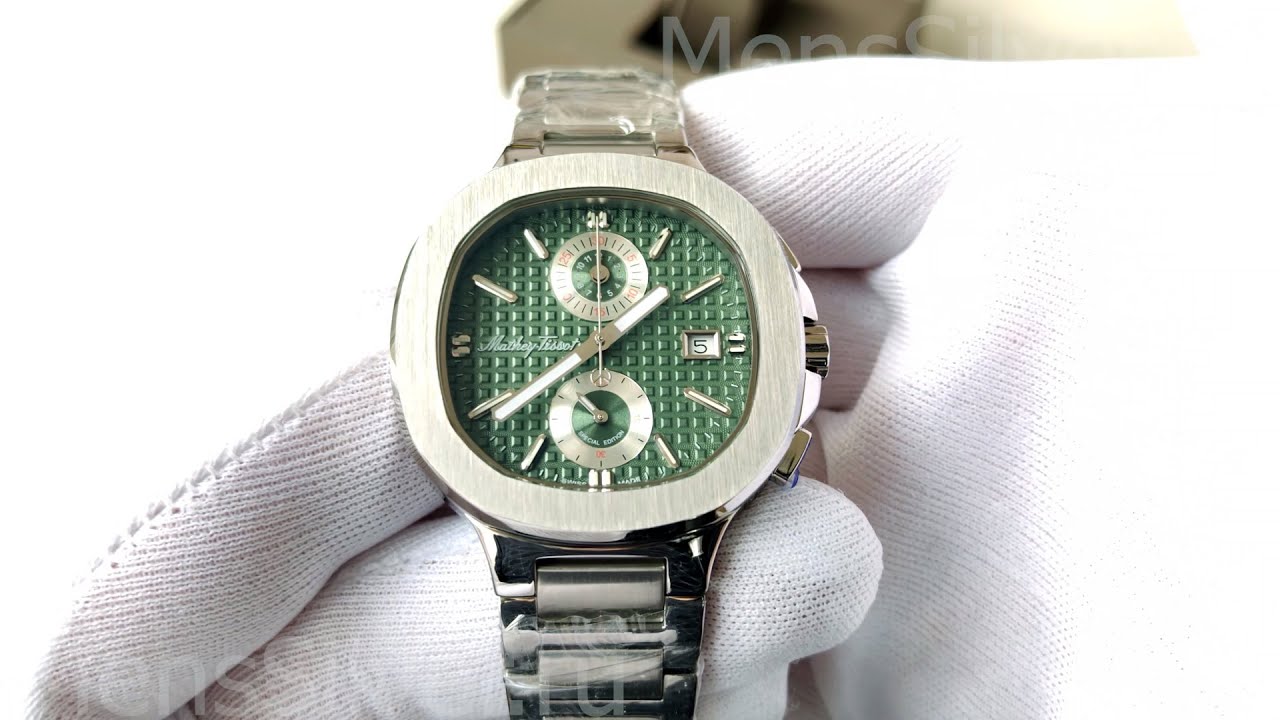 哲 Mathey-Tissot Evasion Chrono H152CHAV Green Dial Men's Watch