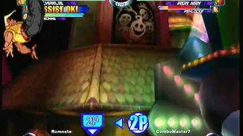 MvC2 Online (360): Brett (Cha/Storm/Tron) vs Combomaster7 (Mag/Psy/IM) 5 .:4.20.10:.