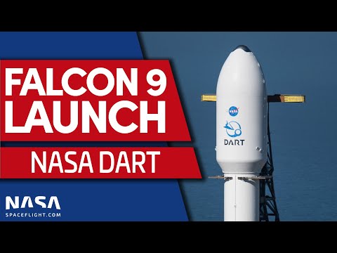 NASA DART - SpaceX Falcon 9 Launches Asteroid Impact Mission