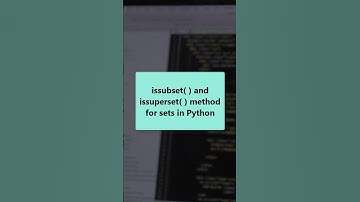 How to implement issubset( ) and issuperset( ) method for set in Python #pythonshot #python3 #shorts