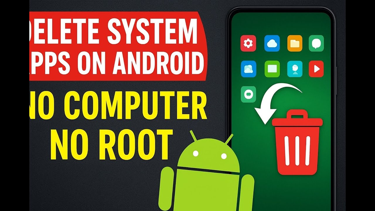 HOW TO DELETE SYSTEM APPS ON ANDROID PHONES WITHOUT COMPUTER OR ROOT 🚀 ...