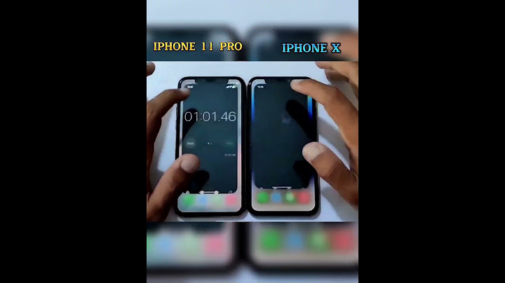 So sánh iphone 11 pro và iphone x