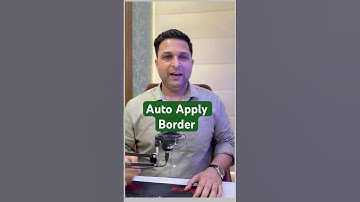 Excel Borders Made EASY with This Simple Trick! #excelshorts #ytshorts