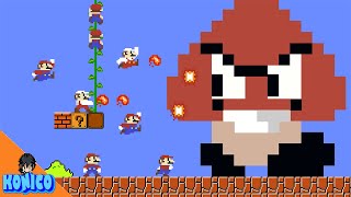How many Marios will it take to beat this Giant Goomba?!