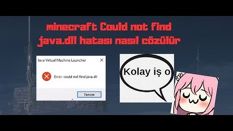 minecraft Could not find java.dll Hatası nasıl cözülür 2023 ( kolay )