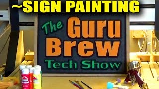 Simple Artistic MDF V-Carved Sign Painting Technique