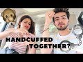 HANDCUFFED TOGETHER + GETTING MY SILVER PLAY BUTTON | Aashna Hegde
