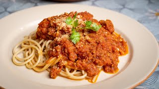 Spaghetti Bolognese, Sos buat sendiri sedap & jimat.