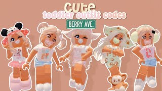 Cutesy Toddler Berry Avenue Outfit Codes 🌷💕🤩 | bunniory ౨ৎ