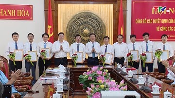 Công bố các quyết định của Ban Thường vụ Tỉnh ủy về công tác cán bộ| PTTH Thanh Hóa
