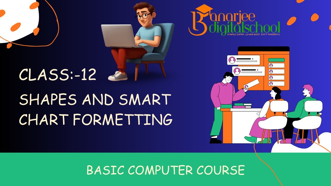 Class:-12. Shapes and Smart chart formatting in Microsoft Word.