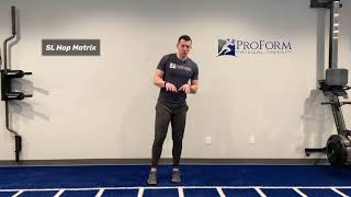 Single Leg Hop Matrix