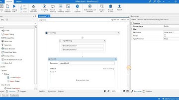SWITCH activity - UI PATH