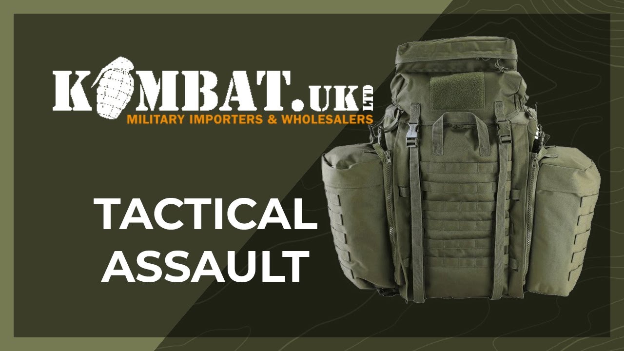 KOMBAT Tactical Assault MOLLE Backpack 90 OLIVE GREEN