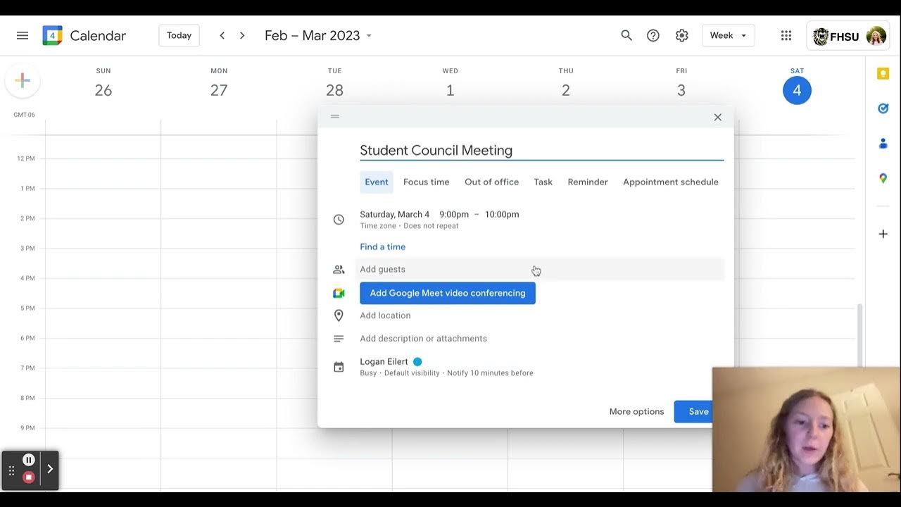 How to Create a Google Calendar YouTube