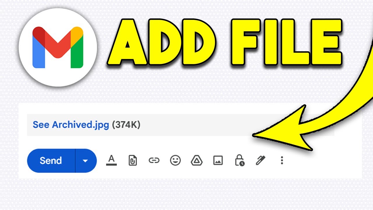 How to Attach a File in Gmail | Add File in Gmail - YouTube