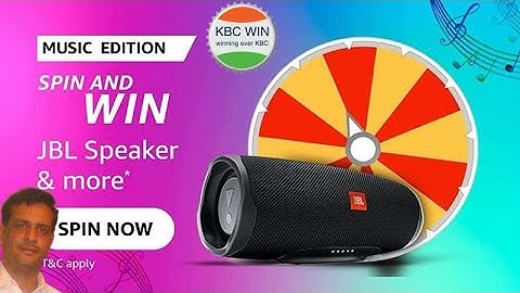 Amazon Music Edition Quiz Answers l Funzone Quiz l Amazon App Quiz l Spin and Win JBL Speaker & More