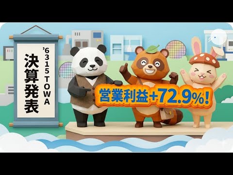 【決算速報】ＴＯＷＡの決算を徹底分析｜優待株の最新決算