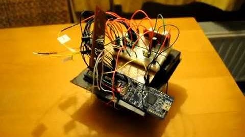 Robot 360° using : NXP (NXP Cortex-M0) LPCXpresso LPC1114 & ping sensor