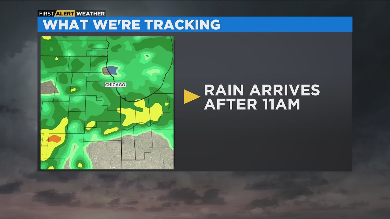 Chicago First Alert Weather: Rain after 11 a.m. Thursday - YouTube