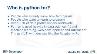 Introduction to Python IBM Coursera