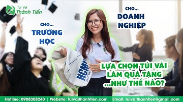 TÚI VẢI CANVAS LÀM QUÀ TẶNG CHO TRƯỜNG HỌC VÀ DOANH NGHIỆP