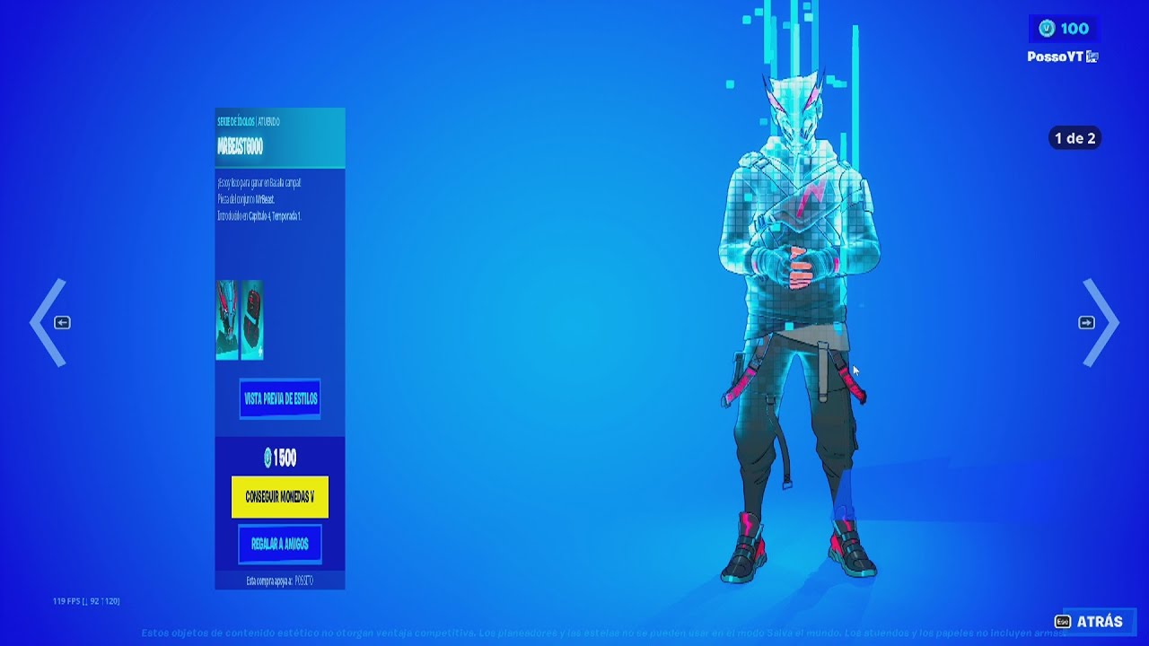 Epic anuncia skin do r MrBeast no Fortnite e desafio de US$ 1 milhão  - Drops de Jogos