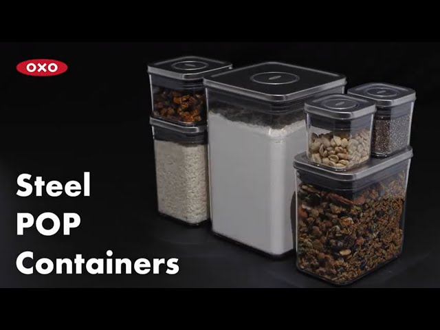 SteeL POP 12-Piece Storage Container Set, OXO