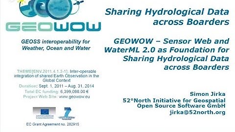 Sharing Hydrological Data across Borders