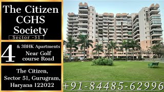 Sector 51, Gurgaon The Citizen CGHS Society 4 bhk flat for sale in Gurugram near Artimis hospital